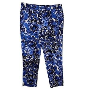 Peace of‎ Cloth Blue Floral Stretch Cotton Pants 4